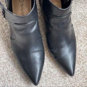 Black Kitten Heel Bootie